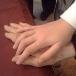 Mamaw and Kelsea's hands
